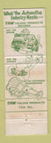 Matchbook Cover - TRW Toledo Products Hable's Auto Parts New Castle PA