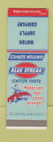 Matchbook Cover - Blue Streak Ignition Parts Motor Supply Company