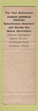 Matchbook Cover - Hofbrauhaus German Restaurant Abbottstown PA