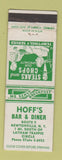 Matchbook Cover - Hoff's Bar and Diner Newtonville NY