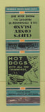 Matchbook Cover - Cliff's Coney Island Freeport IL WEAR