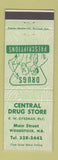 Matchbook Cover - Central Drug Store Woodstock NB