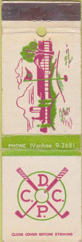 Matchbook Cover - Country Club DPCC California