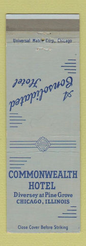 Matchbook Cover - Commonwealth Hotel Chicago IL
