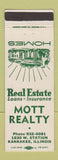 Matchbook Cover - Mott Real Estate Kankakee IL