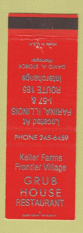 Matchbook Cover - Grub House Restaurant Farina IL