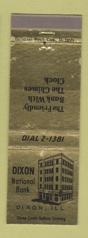 Matchbook Cover - Dixon National Bank Dixon IL