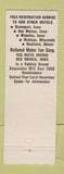 Matchbook Cover - National Motor Inn Rockford IL