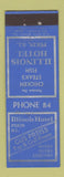 Matchbook Cover - Illinois Hotel Pekin IL