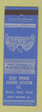 Matchbook Cover - Bluff Springs Farmers Elevator Bluff Springs IL ARROW