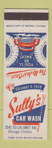 Matchbook Cover - Sully's Car Wash Chicago IL
