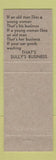 Matchbook Cover - Sully's Car Wash Chicago IL