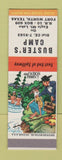 Matchbook Cover - Buster's Camp Fort Worth TX hillbilly SAMPLE