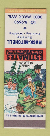 Matchbook Cover - Mack Mitchell Painint Welding  hillbilly SAMPLE