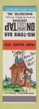 Matchbook Cover - Mid Town Bar Manchester MO hillbilly SAMPLE