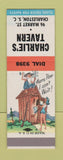 Matchbook Cover - Charlie's Tavern Charleston SC hillbilly SAMPLE