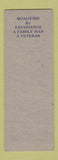 Matchbook Cover - Gerald Clark Count Clerk Election hillbilly SAMPLE