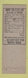 Matchbook Cover - H&H Wine Cellar Lansing MI hillbilly SAMPLE