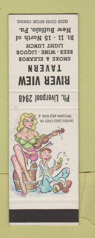 Matchbook Cover - River View Tavern New Buffalo PA hillbilly SAMPLE