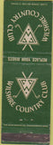 Matchbook Cover - Wilshire Country Club