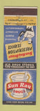 Matchbook Cover - Sun Ray Drug Stores DD Bean