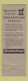 Matchbook Cover - Sun Ray Drug Stores DD Bean