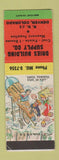 Matchbook Cover - Dries Building Supply Denver Colorado hillbilly