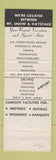Matchbook Cover - Andirons Motor Lodge Mount Snow VT