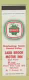 Matchbook Cover - Ladd Brook Motor Inn Pownal VT Superior Motel