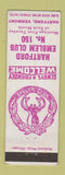 Matchbook Cover - Emblem Club Hartford VT