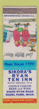 Matchbook Cover - Sikora's Ryan Ten Inn Hazel Park MI