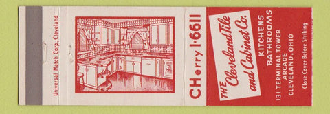 Matchbook Cover - Cleveland Tile and Cabinet Company Kitchens OH