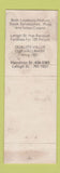 Matchbook Cover - Brass Rail Restaurant Allentown PA WEAR Full Length