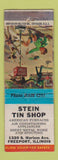 Matchbook Cover - Stein Tin Shop Freeport IL WEAR