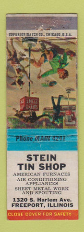 Matchbook Cover - Stein Tin Shop Freeport IL WEAR