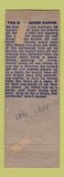 Matchbook Cover - Quinn's Bar Milwaukee WI pinup WEAR