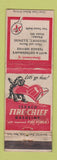 Matchbook Cover - Texaco oil gas Witt Cotherman's Freeport IL WORN