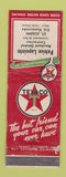 Matchbook Cover - Texaco oil gas Patrice Lapointe St Joseph QC? WORN