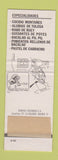 Matchbook Cover - Galerna Restaurante Marinera Madrid Spain