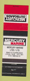 Matchbook Cover - Mercury Boat Motors Laval QC