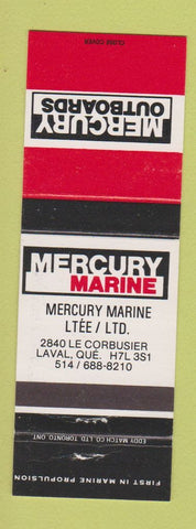 Matchbook Cover - Mercury Boat Motors Laval QC