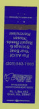 Matchbook Cover - Starboard Way Boat Repair Grant AL