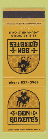 Matchbook Cover - Don Quixote's Laguna Hills CA