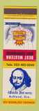 Matchbook Cover - Bard's Inn Motel Ashland OR Best Western