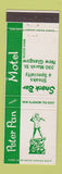 Matchbook Cover - Peter Pan Motel Snack Bar New Glasgow NS
