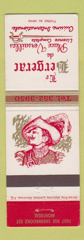 Matchbook Cover - Le Bergerac Restaurant Montreal QC