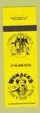 Matchbook Cover - Womack's Saloon Gaming Parlor Cripple Creek Colorado