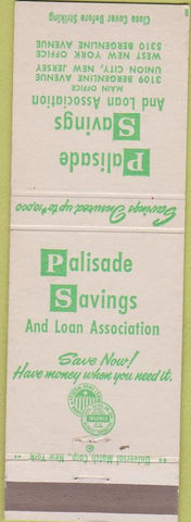 Matchbook Cover - Palisade Savings Loan Union City NJ