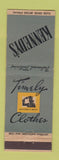 Matchbook Cover - Timely Men's Clothes Kennedy's Boston Worcester Lynn MA