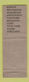Matchbook Cover - Timely Men's Clothes Kennedy's Boston Worcester Lynn MA